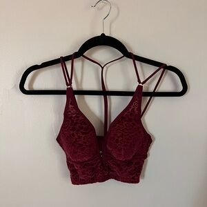 Victoria secret PINK Bralette Maroon with flowers